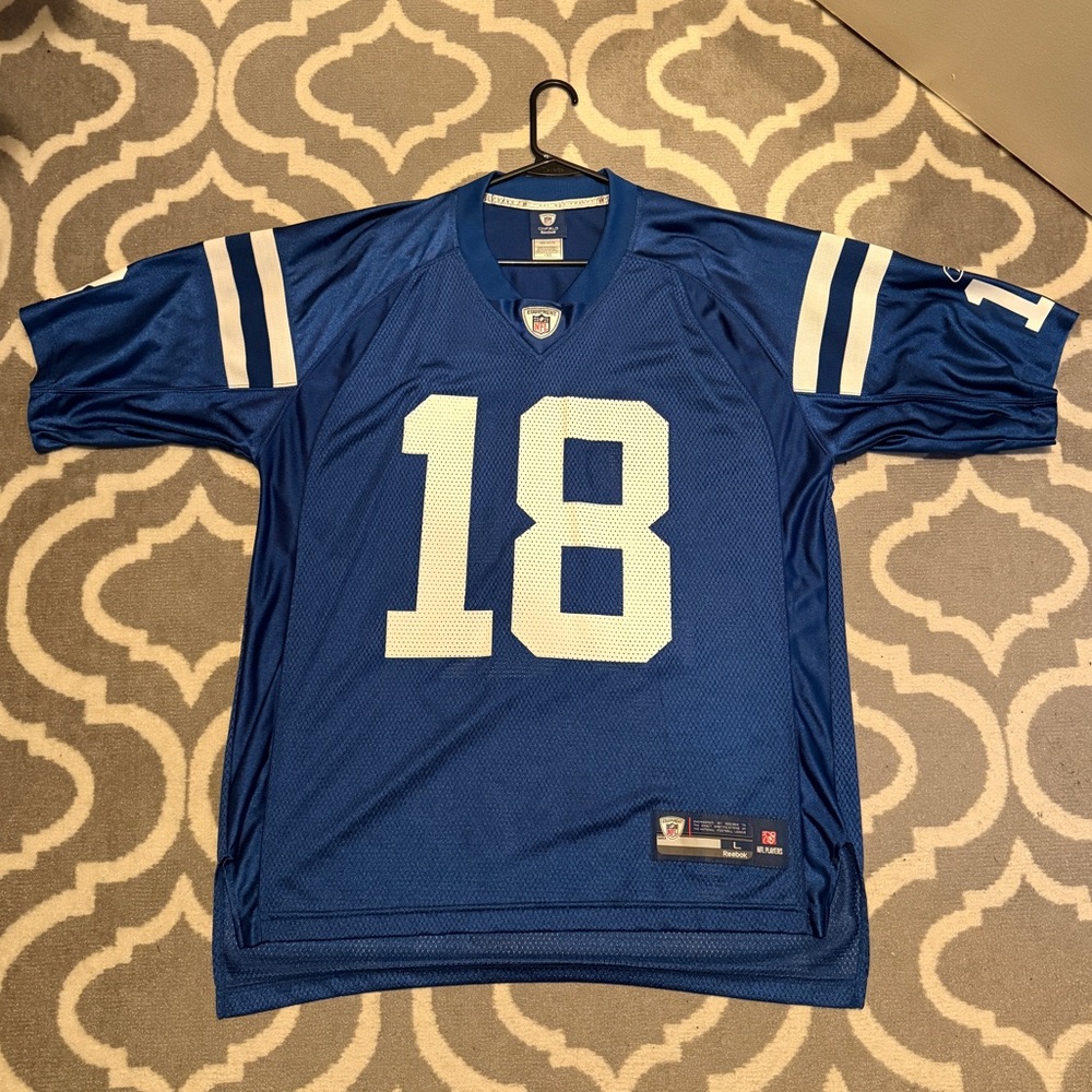 Peyton Manning Indianapolis Colts Reebok Jersey Size Large